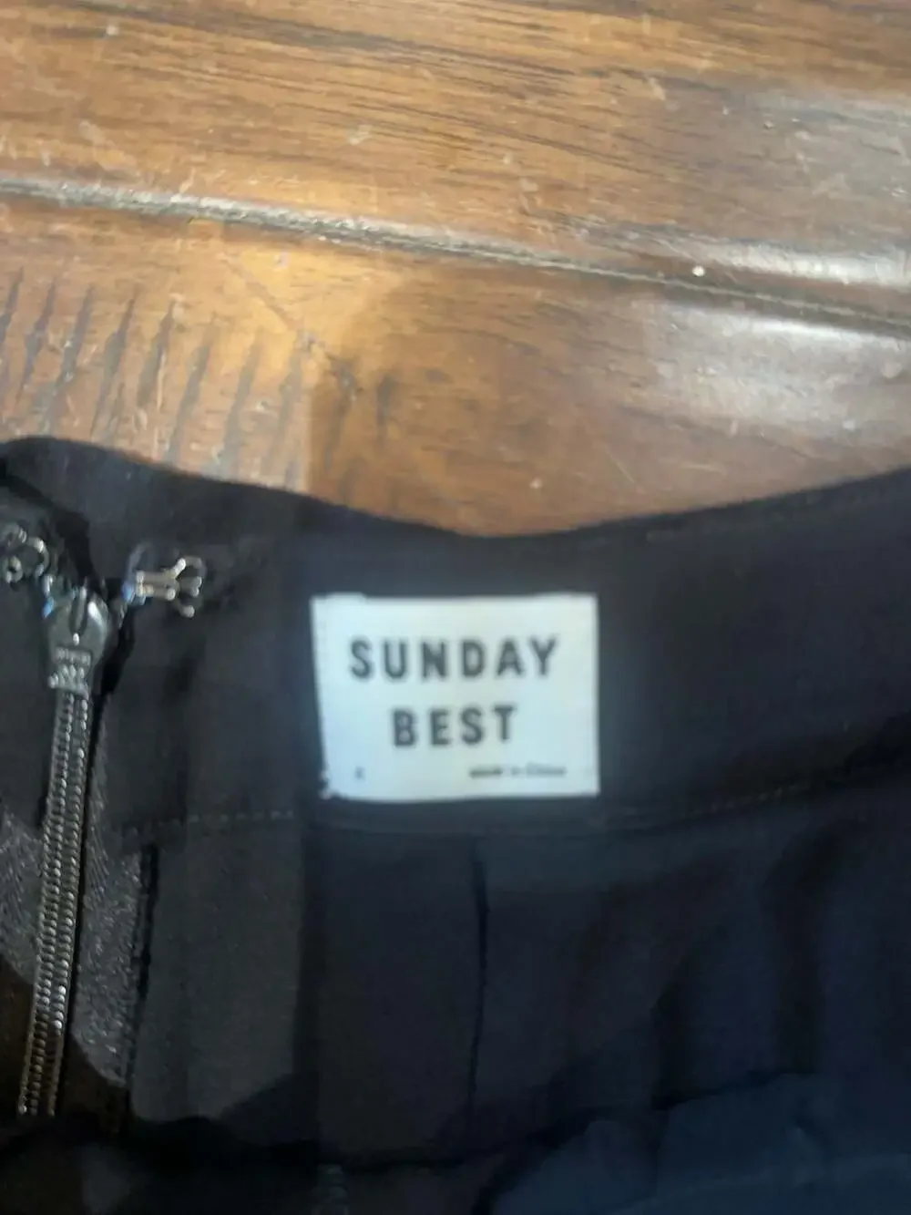 Sunday Best Black Pleated Skort Size 6